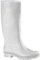 Stivali da lavoro in PVC, con fodera interna in maglia di cotone, colore bianco, tg 43