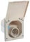 as - Schwabe Camping CEE-Caravan-Einspeisungsstecker - 230V/16A/3-polig - Flanschmaß 112 x 107 mm - Anbaustecker für Wohnwagen - mit Klappdeckel - IP44 - Made in Germany - Weiß, 60484