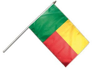 Flaggenfritze Stockflagge Benin - 30 x 45 cm