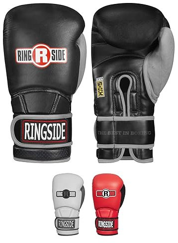 Ringside Gel-Shock-Sicherheits-Boxhandschuhe, 473 g, Schwarz/Grau