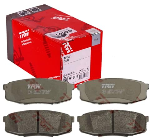 TRW GDB3491 Brake Pad Set of 4 Compatible for Toyota Land Cruiser (_J2_) 2007 - Rear Axle and Other Vehicles