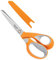 Fiskars Mehrzweckschere, Länge: 21 cm, Rostfreie Stahl-Klinge/Kunststoff-Griffe, Orange, RazorEdge, 1014579
