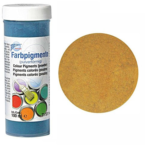 CREATIV DISCOUNT Universal-Farbpigment-Pulver 100ml, Ocker