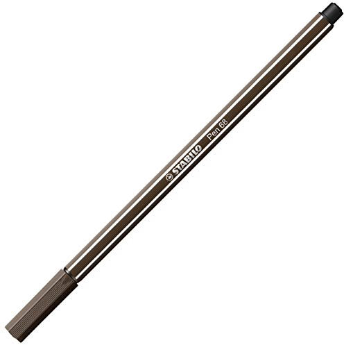 STABILO - Premium-Filzstift - Pen 68 - Einzelstift - umbra