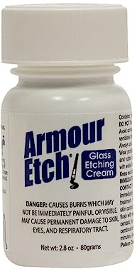 Armour Etching Cream For Glass and Mirrors Is Safe and Easy To Use. (Lot of 2)