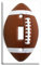 Football - Plastic Wall Decor Toggle Light Switch Plate Cover