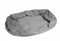 KARLIE FLAMINGO Ersatzbezug ORTHO BED oval grau für Hunde 120,0 cm x 72,0 cm x 24,0 cm