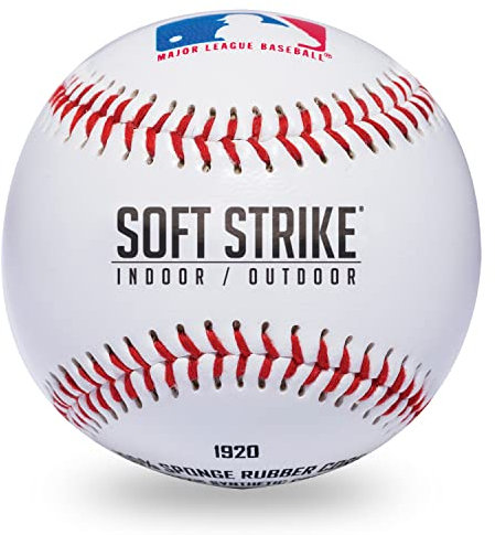 Franklin Sports Youth Tee Bälle - Soft-Strike T Ball Soft Baseballs - (6) mit Tragetasche - Offizielle Teeball Größe + Gewicht