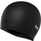 TYR Unisex-Adult Faltenfreie Silikon-Badekappe für Erwachsene zur Reduzierung des Wasserwiderstands und zum Schutz der Haare Bonnet de bain Latex, Schwarz, Einheitsgröße