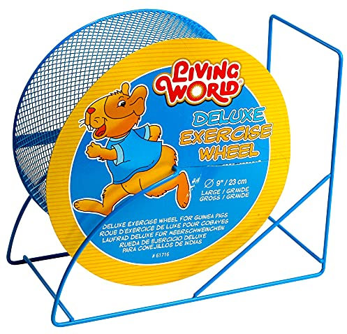 Living World Deluxe Laufrad für Hamster, Hamsterlaufrad, blau, 23cm