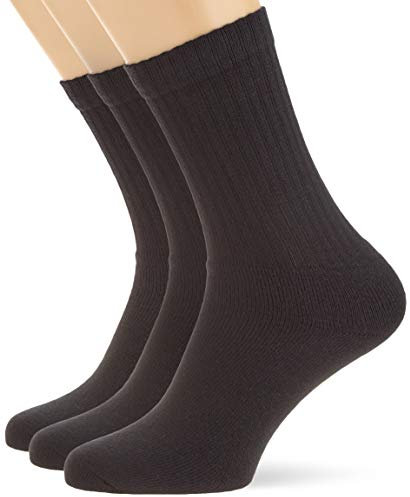 s.Oliver Unisex - Erwachsene Socke 3 er Pack, S30001, Gr. 39-42, Schwarz (05 black)