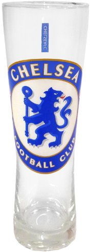 Chelsea FC Official Football Gift Peroni Style Tall Pint Glass