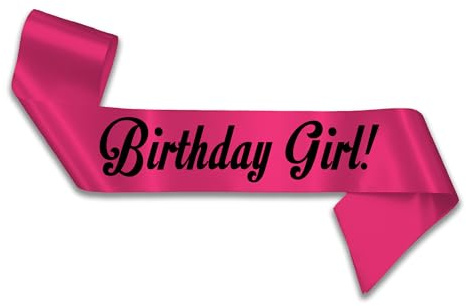 My Pretty Little Gifts Birthday Girl Sash - 160cm: Hot Pink