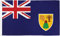 Quality Standard Flags Turks and Caicos Polyester-Flagge, 90 x 152 cm