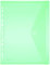 FolderSys Sichttasche A4, Klappe, Lochrand, transparent grün PG/10St
