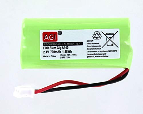 Akkuversum Akku kompatibel mit Siemens Gigaset A240, Telefon/Festnetz NiMH Batterie