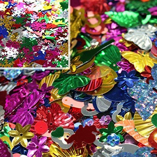 Robelli 100g Sequin & Paillettes + Gratuit 14g Noël Confettis