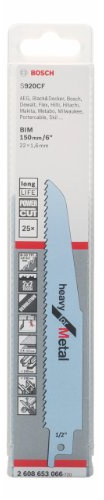 Bosch 2608653066 Säbelsägeblätter - S 920 CF, 25 teilig