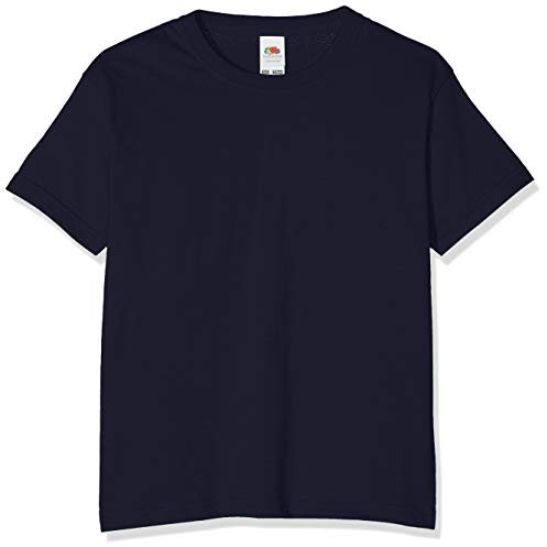 Fruit of the Loom boys' t-shirt., Boys', 61-033-0, deep navy, 128 cm