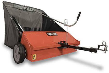 Agri-Fab AG45-0492 44-inch Towed Lawn and Leaf Sweeper - Black/Orange