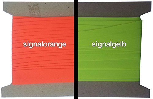 5 Meter PE-Schrägband in Signalfarbe/Farbe: signalgelb