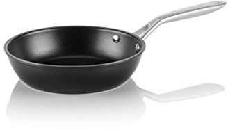 TECHEF - Onyx Collection 20,3 cm Antihaft-Bratpfanne, PFOA-frei, spülmaschinenfest, Edelstahlgriff, Induktionsfertig, hergestellt in Korea (20,3 cm)
