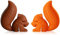 iNeibo Kitchen Squirrel Tea Infuser - Super Cute Silicone Loose Leaf Herbal Tea Strainer Filter Diffuser For Large Cup - Easy To Make Tea