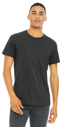 Bella + Canvas Mens Jersey Short-Sleeve T-Shirt - Dark Grey Heather X-Large