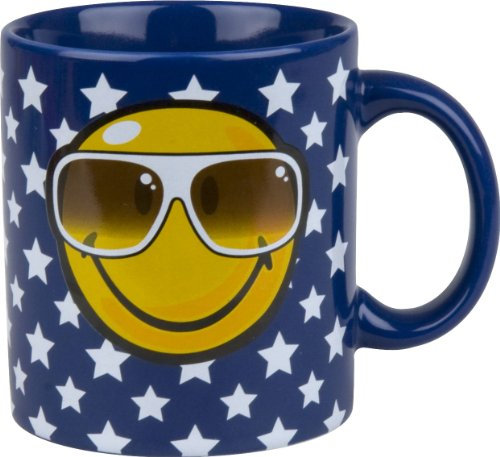 Henkelbecher Smiley in Cool-Dekor (1 Stück)