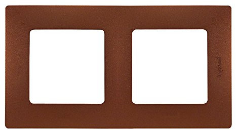Legrand LEG96718 Plaque Cacao 2 postes Niloe