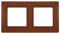 Legrand LEG96718 Plaque Cacao 2 postes Niloe
