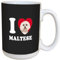 Tree-Free 15 ml Keramik, Herz Malta-Tasse, Griff in voller Größe, Mehrfarbig