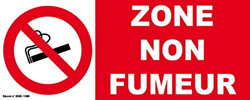 Panneau ZONE NON FUMEUR