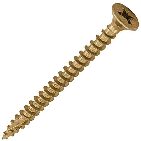 TIMCO C2 Strong-Fix Multi-Purpose Premium Countersunk Gold Woodscrews - 4.0 x 50 - Box of 200