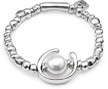 Uno de 50 Stretch Bracelet ANOTHER ROUND OH OH OH! Sterling Silver-Plated