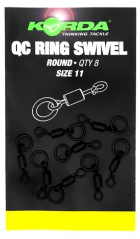 Korda QC Swivel, Schnellwechsel Wirbel Karpfenangeln, 10 Stück