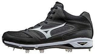 Mizuno Herren Dominant Ic Mid Baseballschuh, schwarz/weiß, 39 EU