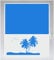 INDIGOS UG Sichtschutzfolie Glasdekorfolie Fensterfolie mit Motiv satiniert Blickdicht - w232 Orient Palmen Natur - 1200 mm Länge - 500 mm Höhe Viereck