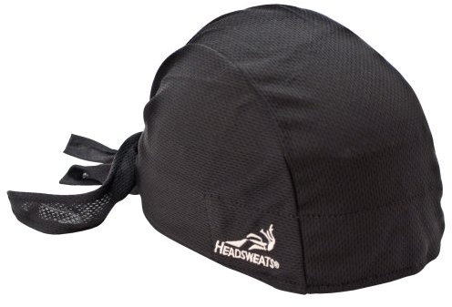 Headsweats Classic Bandana Piraten-Kopftuch, Schwarz, One Size, 8800 802