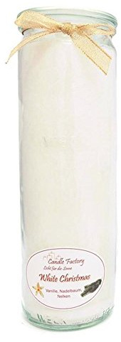 Candle Factory - Big Jumbo Kerze im Weckglas Farbe: weiß