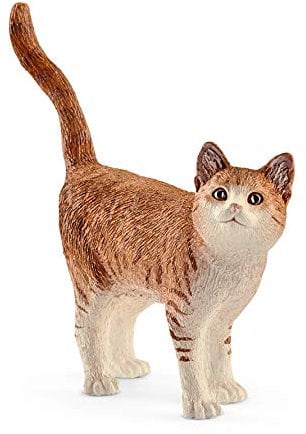 schleich FARM WORLD | Katze 13836 | schleich Bauernhof Spielfigur | detailgetreue Tierfiguren | tolles Geschenk für Jungen und Mädchen | Bauernhof Spielzeug ab 3 Jahre | 7 x 2 x 6 cm