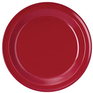 WACA 1924 Dessertteller Kunststoffteller Dm 195 mm, Farbe:rot