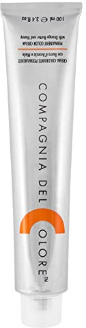 Compagnia Del Colore, Crema Colorante Professionale a Lunga Durata, Tinta per Capelli Delicata, Nutriente, Idratante, Protettiva, con Burro d’Arancia e Miele, Biondo Rame Intenso 7.44, 100 ml