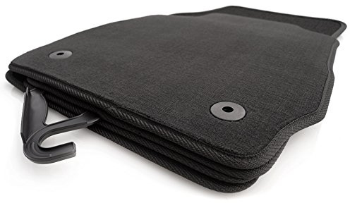 Fußmatten für Fiesta (ab 2011-) Premium Velours Automatten in Original Qualität 4-teilig Schwarz