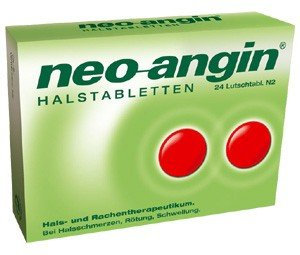 neo-angin Halstabletten mit antiseptischen Wirkstoffen & Kräutergeschmack | lindern Halsschmerzen & beruhigen die gereizte Schleimhaut | kühlend & schmerzlindernd | ab 6 Jahren | 24 Tabletten
