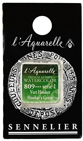 SENNELIER Französische Künstler Aquarell, halbe Pfanne, Hooker's Green S1