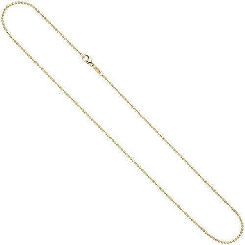 1,5mm Kugelkette Kette Halskette Halsschmuck 585 Gold Gelbgold 42cm