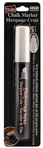 Uchida 483-C-0 Chisel Tip Bistro Chalk Marker, White