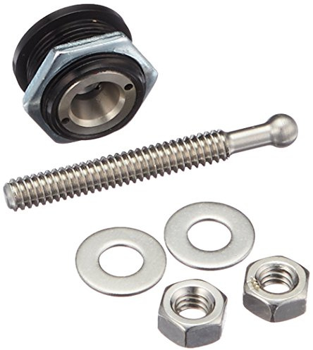 Quik-Latch Products QL-25-SB22 22mm Diameter Black Anodized Aluminum Mini Quick Release Latch