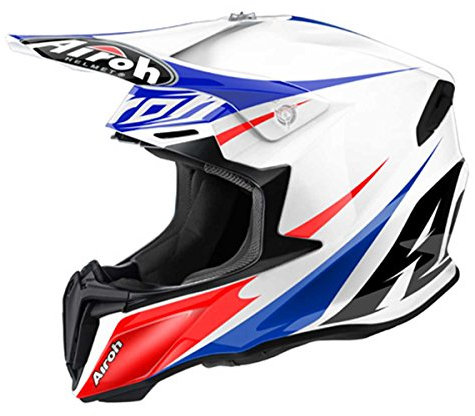 Airoh Twist Freedom MX-Helm, Farbe Weiss-blau-rot, Größe XL(61/62)